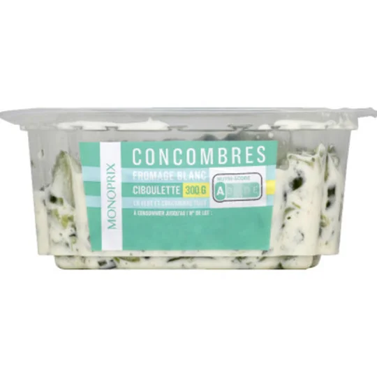 Concombres au fromage blanc