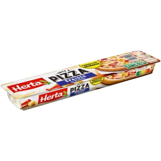 Pâte à pizza épaisse et ronde