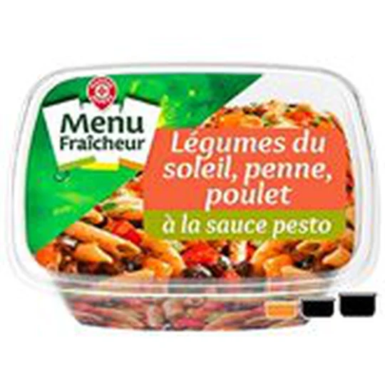 Salade Légumes penne pesto