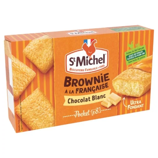Gâteaux brownie au chocolat blanc