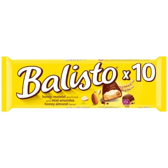 Barres chocolatées crème au lait et miel amandes