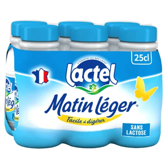 Lait demi écrémé sans lactose