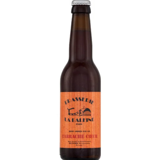 Bière ambrée sur lie L Arrache Coeur 5% vol.