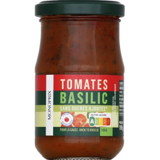 Sauce tomates basilic