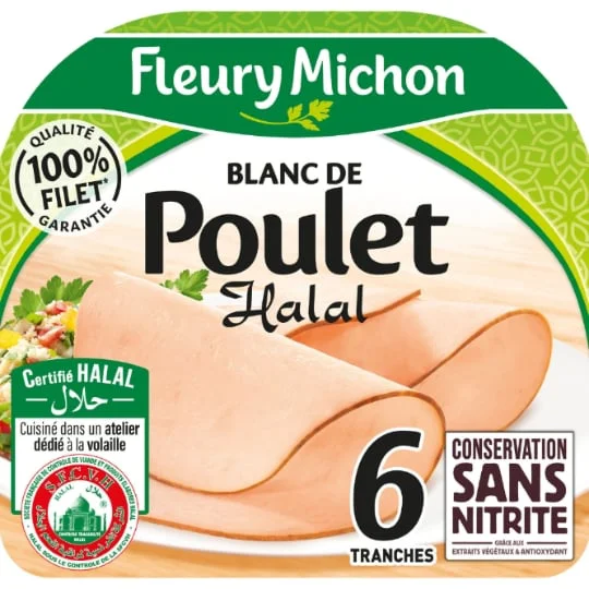 Blanc de poulet sans nitrite Halal