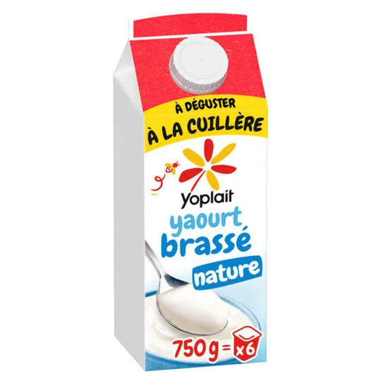 Yaourt en Brique Yoplait Brassé Nature