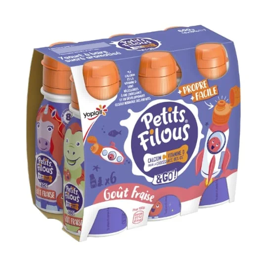 Yaourt à boire fraise