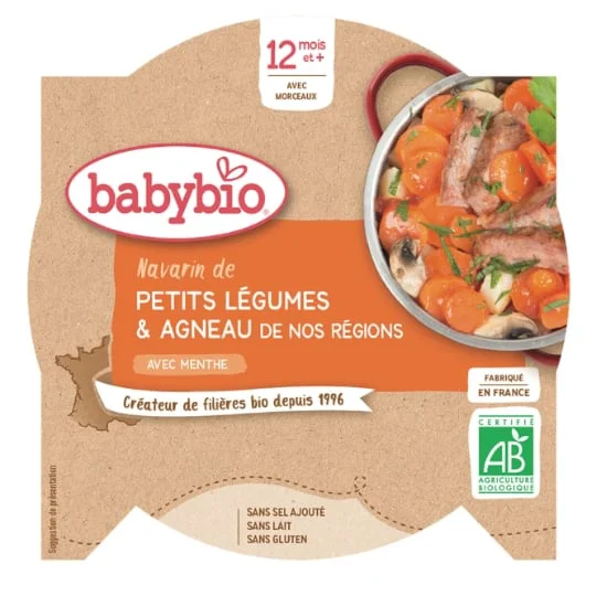 Plat bébé dès 12 mois, navarin agneau