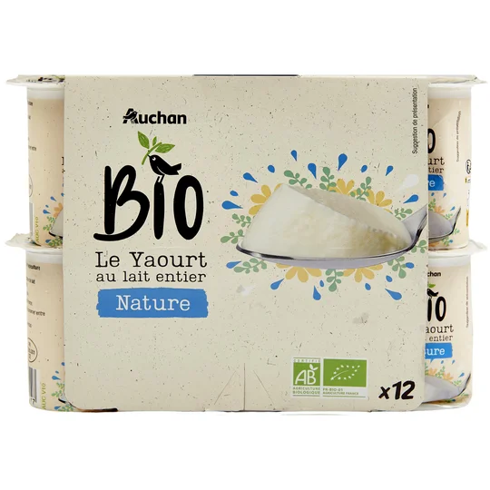 Yaourt au lait entier nature