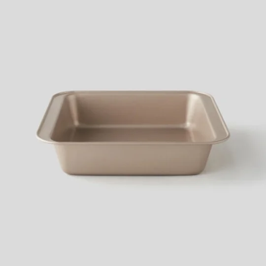 Plat À Four 27,9X27,9Cm, En Acier Revêtu, Coloris Champagne