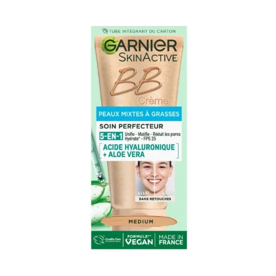 BB Crème 5-en-1 Peaux Mixtes à Grasses Teinte Medium