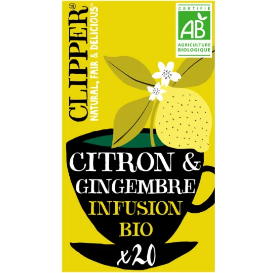 Infusion bio citron/gingembre