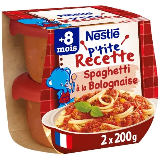 Plat bébé spaghetti Bolognaise - dès 8 mois