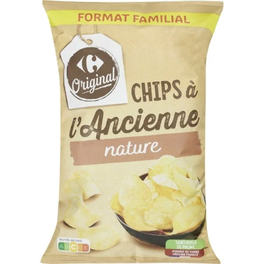Chips à l'ancienne nature
