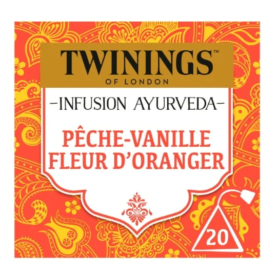 Infusion ayuverda Pêche vanille fleur oranger x20