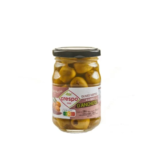 Olives vertes farce d'anchois