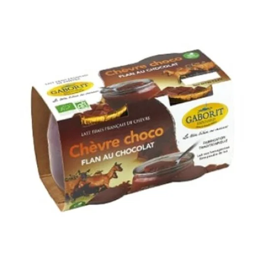 Flan De Chèvre Au Chocolat Bio