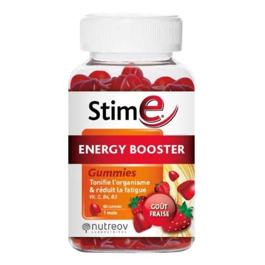 Complément Alimentaire Energie Booster Goût Fraise Strime PHYTHEA