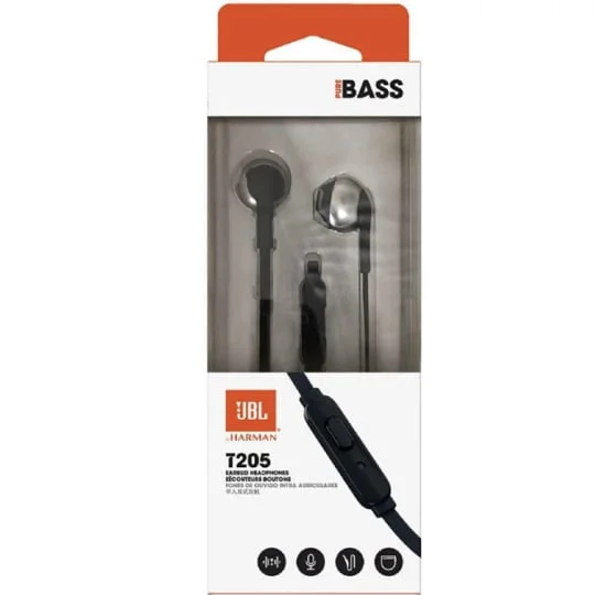 Ecouteurs sans fil Tune 205 Noir