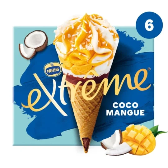 Glace coco mangue