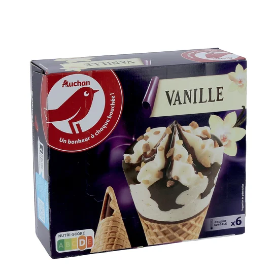 Cône glacé vanille
