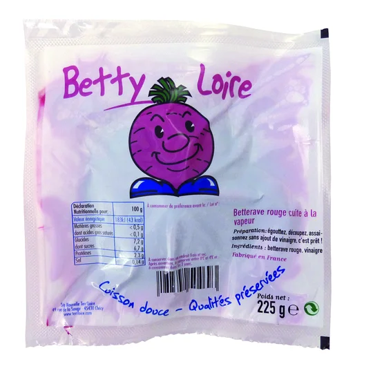Betteraves rouge cuite à la vapeur sous vide
