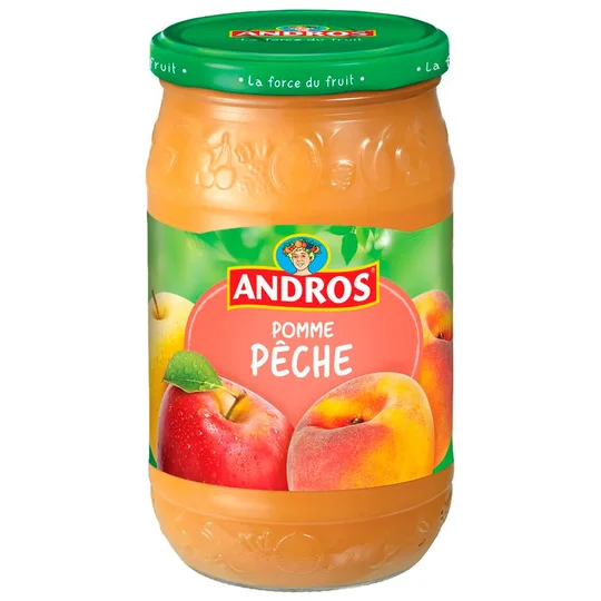 Dessert fruitier pomme pêche