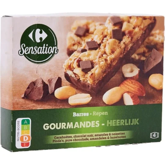 Barres chocolatées gourmandes