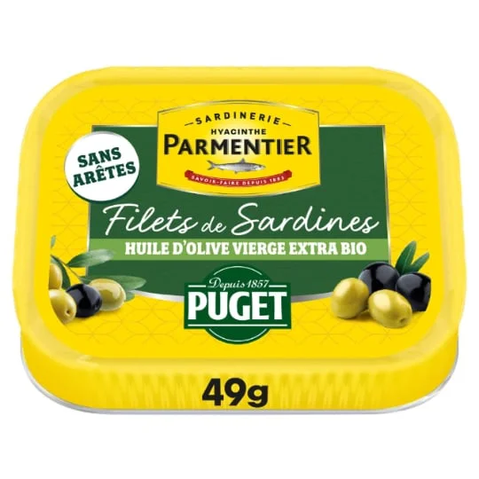 Filets e Sardines Huile d'Olive Vierge Extra Bio