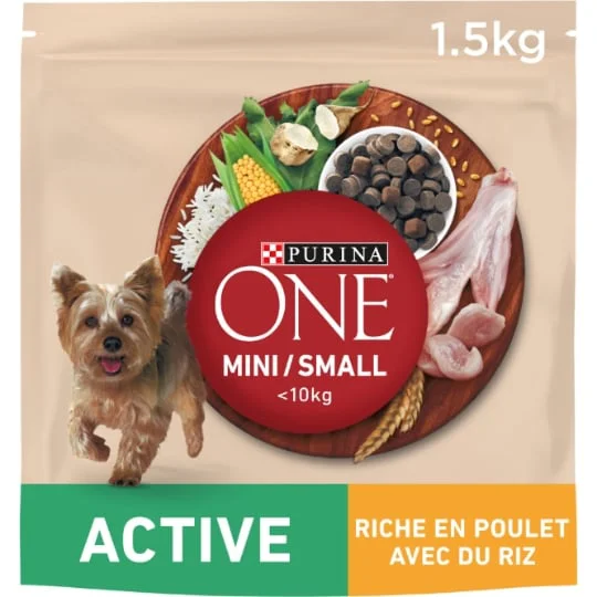 Croquettes pour chien active mini poulet riz