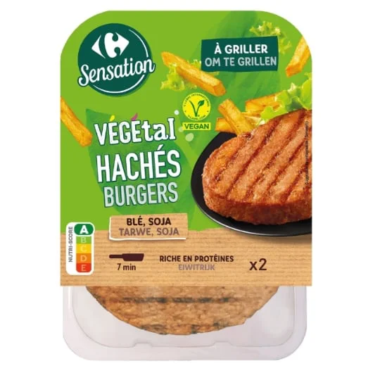 Haché Burgers végétal blé soja