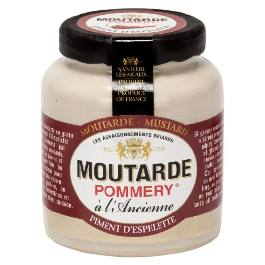 Moutarde à l'ancienne avec piment d"Espelette