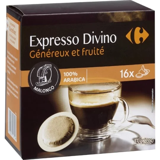 Café dosettes généreux et fruité