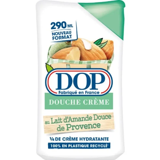 Gel douche Crème Parfum Amande 1/4 De Crème Hydratante