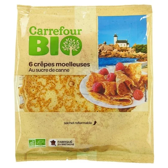 Crêpes bio au sucre de canne