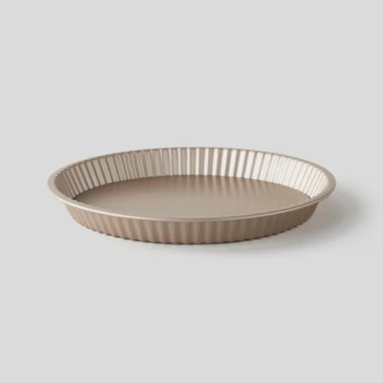 Moule À Tarte 28Cm En Acier Revêtu, Coloris Champagne, Fond Mobile