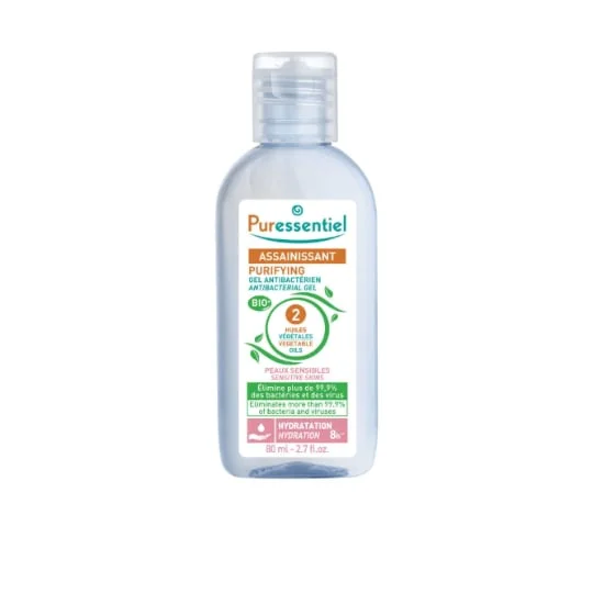 Gel antibactérien mains peau sensible aux huiles végétales Bio