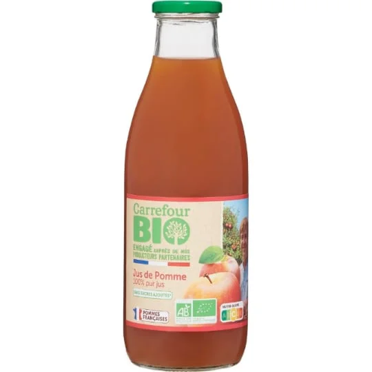 Jus de pomme bio 100% pur jus