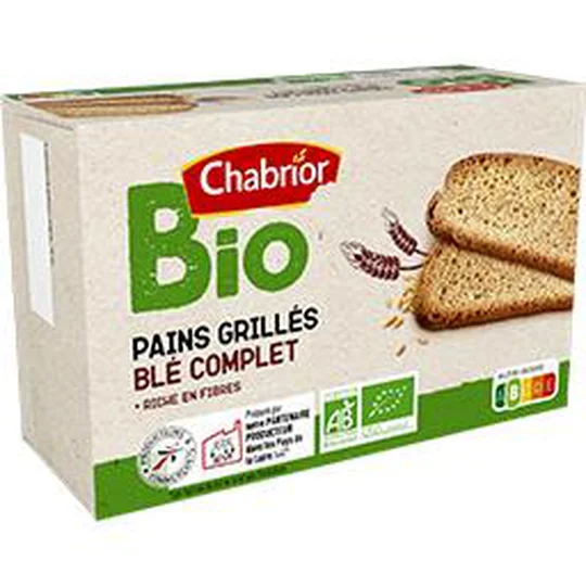 Pains grillés blé complet BIO