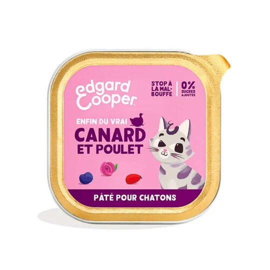 Edgard & Cooper Pâté Canard & Poulet pour Chatons