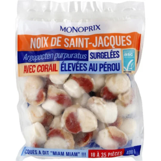 Noix de Saint Jacques avec corail