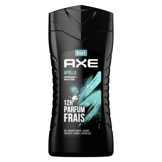 Gel Douche Homme 5 en 1 Apollo Parfum Sauge & Bois de Cèdre