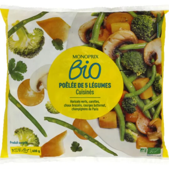 Poêlée de 5 légumes cuisinés bio