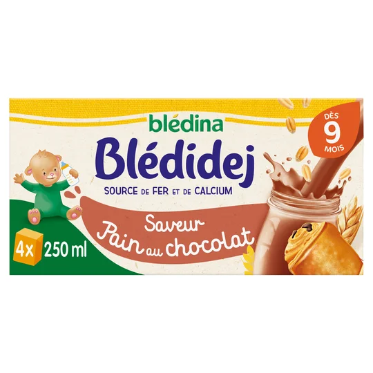 Lait céréales Pain chocolat - dès 9 mois
