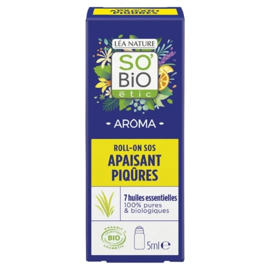 Huile Essentielle Apaisant Piqûres Roll-On aux 7 Huiles Essentielles Bio