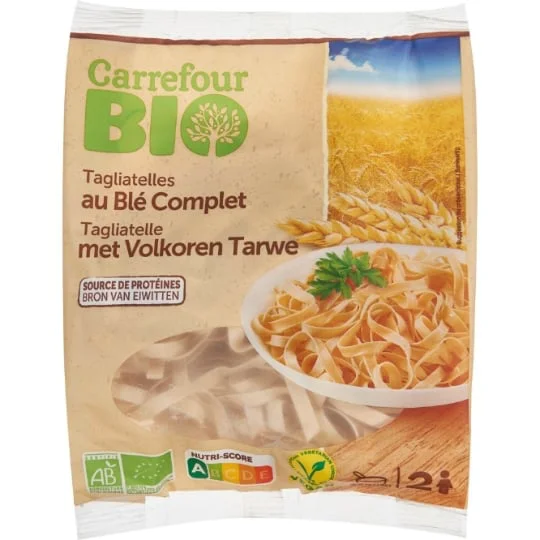 Pâtes fraîches bio tagliatelles blé complet