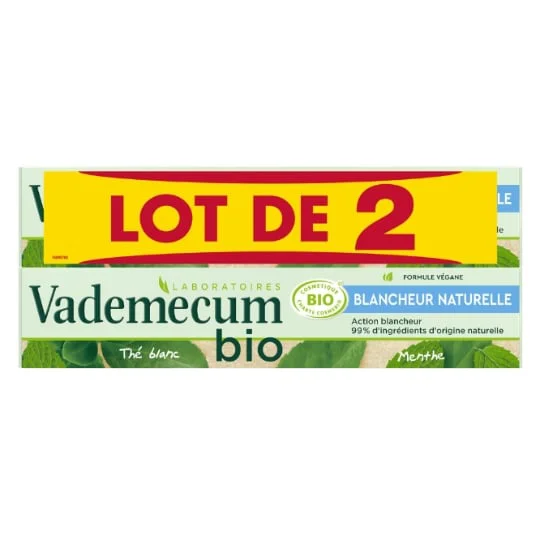 Dentifrice Blancheur Thé blanc bio Menthe