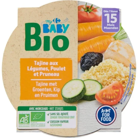 Plat bébé bio légumes poulet dès 15 mois