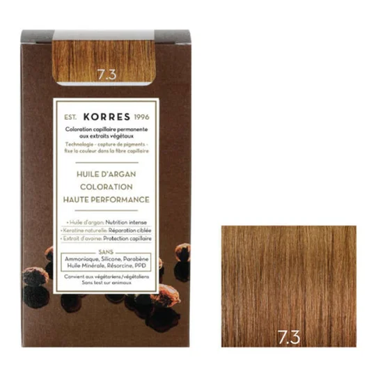 Coloration huile d'argan Golden/Honey Blonde 7.3