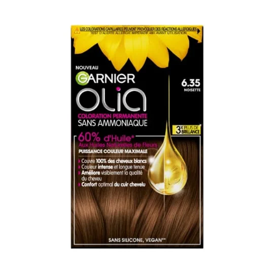 Coloration Cheveux Permanente Sans Amoniaque 6.35 Noisette